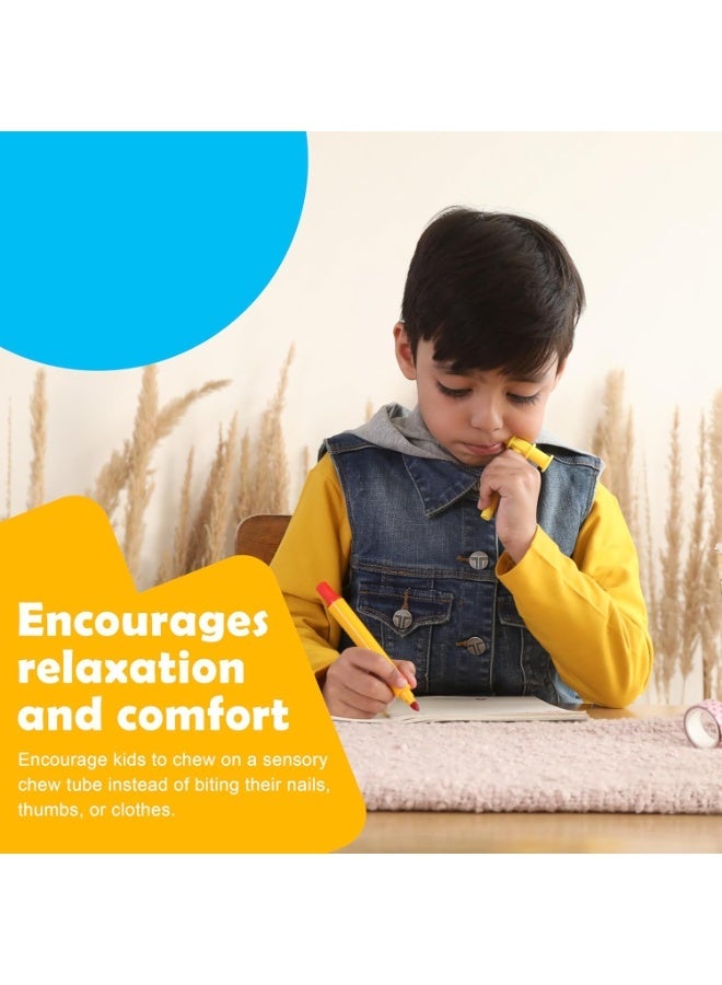 abley's Sensory Chew Tube, T-Shaped Design (Red) - Image 2